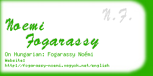 noemi fogarassy business card